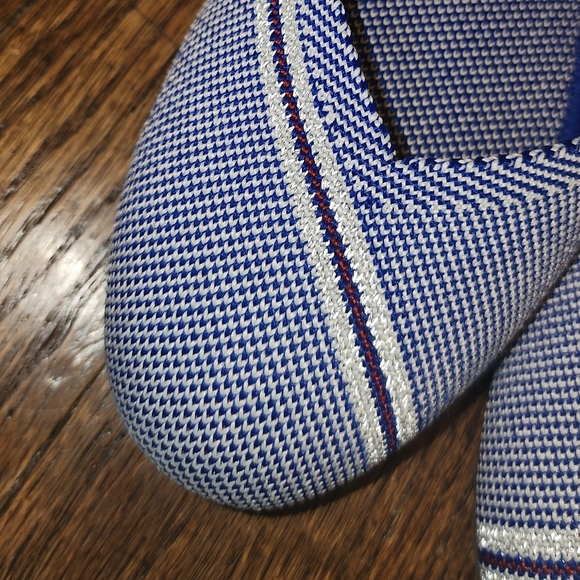 Rothy's Blue Reflective Stripe Flats - Picture 3 of 9